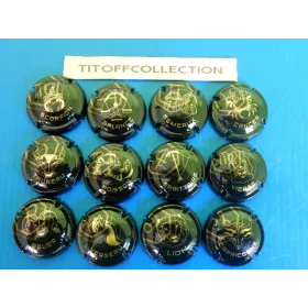 la série de 12 capsules de champagne générique astrologie