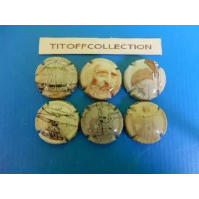 lot de 5 séries de capsules de champagne générique