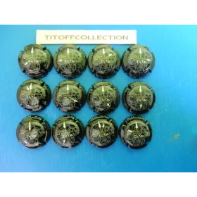 la série de 12 capsules de champagne générique  l'heure du champagne