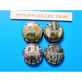 lot de 5 series de capsules de champagne generique