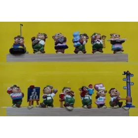 La serie Die Bingo ten teddies in volksfestimmung 1996 avec 1 bande papier