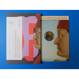 2 euros commemorative 2022 saint marins piero della francesca
