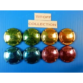 la serie de 8 capsule de champagne generique fantaisie