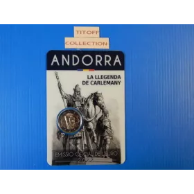 2 euros commemorative 2022 andorre legende de charlemagne