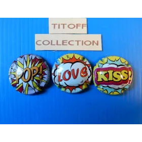 la série de 3 capsules de champagne générique pop