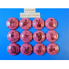 la série de 12 capsules de champagne générique les pin up rose