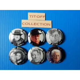 la série de 6 caspules de champagne thibaut- herault (j -gabin)