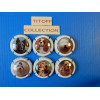 la serie de 6  capsule de champagne glod -fauvet (chiens)