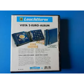 classeur album mumismatique vista pour 2 euros plus etui ref 341017