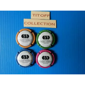 La série de 4 capsules de champagne vigier perrot(63 a 63c)