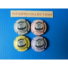 la série de 4 capsules de champagne nachin fortini(9 a 9c)