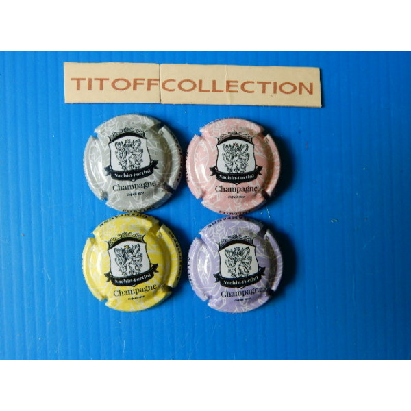 la série de 4 capsules de champagne nachin fortini(9 a 9c)