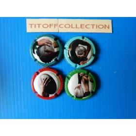 la série de 4 capsules de champagne collin jean rughy