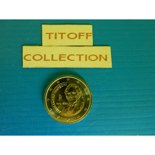 2 euros commemorative 2023 italie manzoni