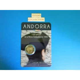 2 euros commémorative 2016 andorre reforme 1866