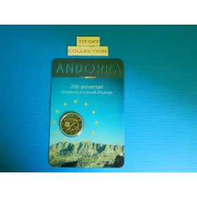 2 euros commémorative 2014 andorre conseil de l europe