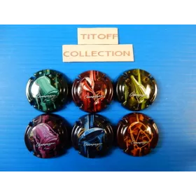 la série de 6 capsules champagne générique cosmos