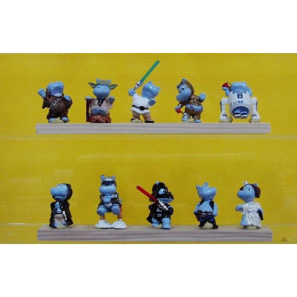 La serie Star Wars 2002 avec 10 bandes papier