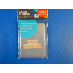100 Pochettes pour cartes - 66 x 90 mm