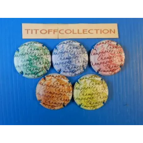 lot de 5 series de capsule de champagne generique