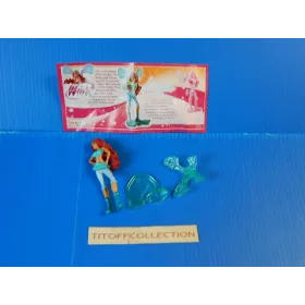 1 Figurine kinder winx club 2012 - 2013 avec 1 BPZ tr137