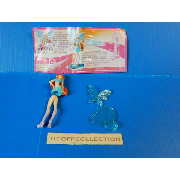 1 Figurine kinder winx club  2012 - 2013 avec 1 BPZ tr138