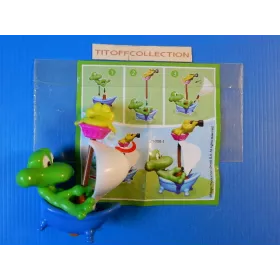 1 Figurine kinder maxi grenouille 2013 - 2014 avec 1 BPZ ft-250-1