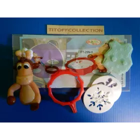 1 Figurine kinder maxi mouton  2013 - 2014 avec 1 BPZ ft-25n-3