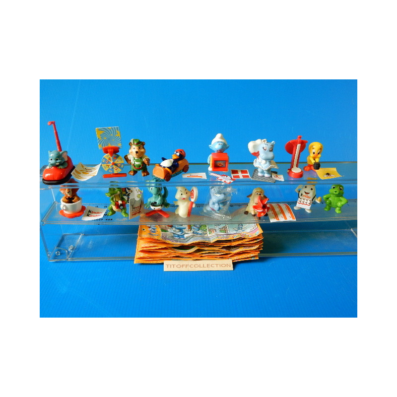 la serie de  14 Figurine Kinder funny versary  2014  avec 14 BPZ ff261 a ff299 ff
