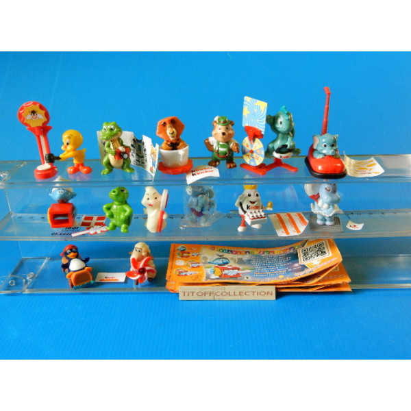 la serie de  14 Figurine Kinder die uberraschungs-party  2014 - 2015 avec 14 BPZ ff261 a ff299