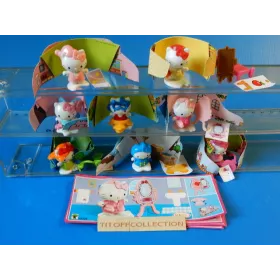 la serie de  8 Figurine Kinder hello kitty 2014  avec 8 BPZ ff325 a ff332