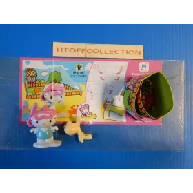 1 Figurine Kinder hello kitty  2014 - 2015 avec 1 BPZ ff3267w