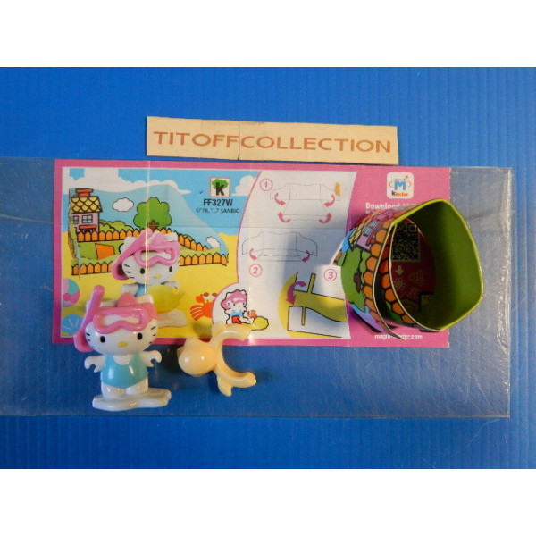 1 Figurine Kinder hello kitty  2014 - 2015 avec 1 BPZ ff3267w