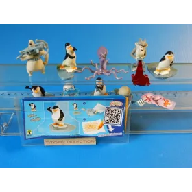 la serie de 9 Figurine Kinder penguins 2014 avec 9 BPZ ff334 a ff342