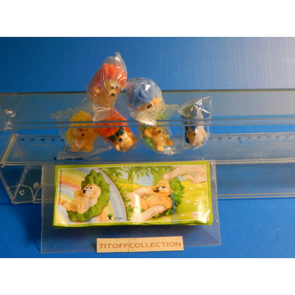 la serie de  6 Figurine Kinder herissons 2015  avec 6 BPZ ff343 a ff348