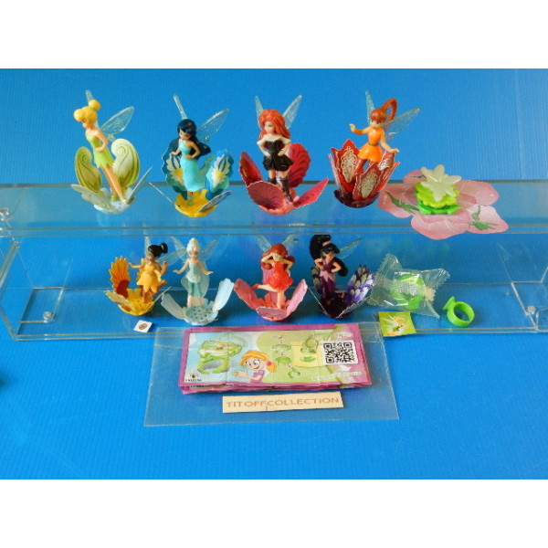 la serie de 10 Figurine Kinder disney fairies  2014  avec 10 BPZ  ff180 a ft108a