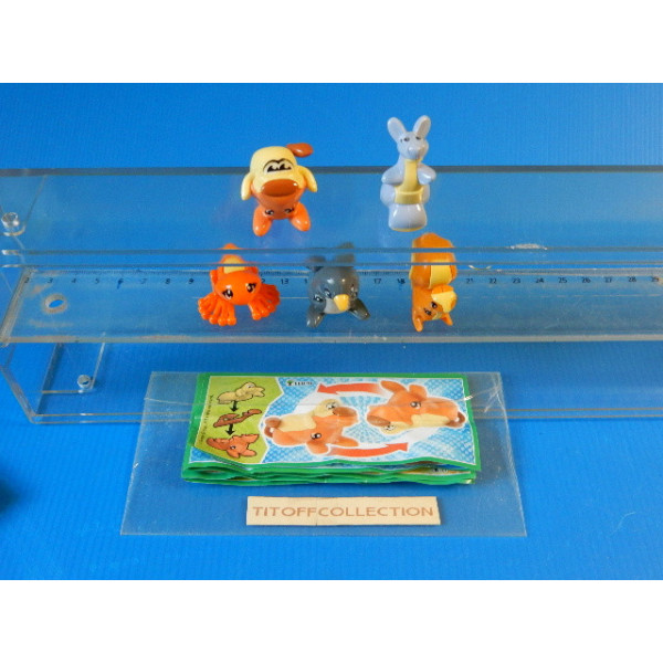 la serie de 5 Figurine Kinder katoons  2014  avec 5 BPZ ff013 a ff018