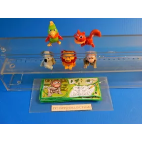 la serie de 5 Figurine Kinder katoons  2014  avec 5 BPZ ff001 a ff149