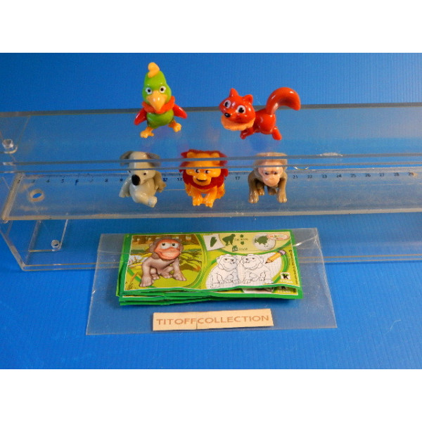 la serie de 5 Figurine Kinder katoons  2014  avec 5 BPZ ff001 a ff149