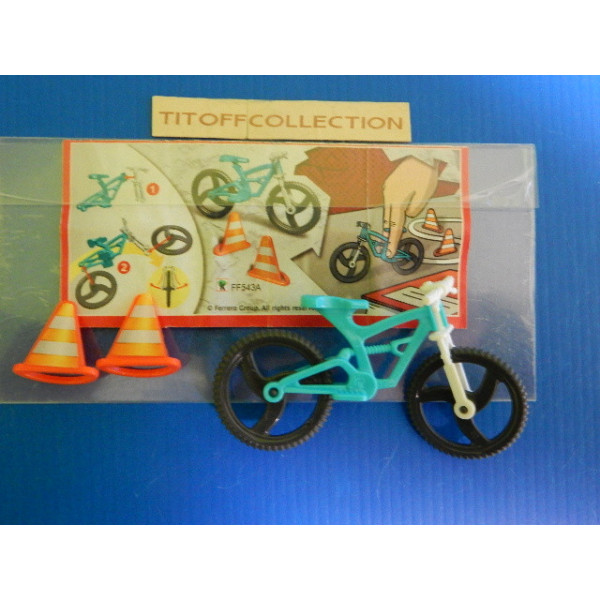 1 Figurine Kinder velo  2014 - 2015 avec 1 BPZ ff-543-a