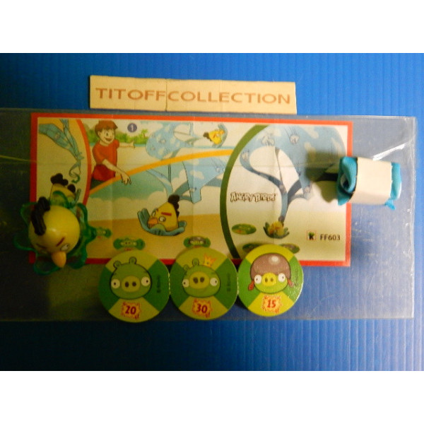 1 Figurine Kinder angry birds  2014 - 2015 avec 1 BPZ ff603