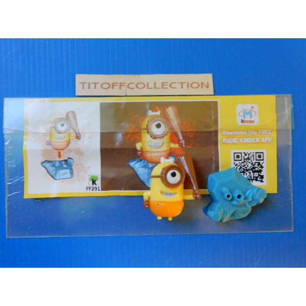 1 Figurine Kinder minions   2014 - 2015 avec 1 BPZ ff291