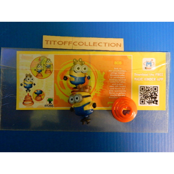 1 Figurine Kinder minions   2014 - 2015 avec 1 BPZ ff295