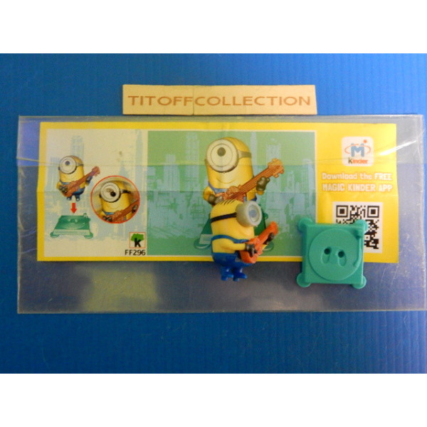 1 Figurine Kinder minions   2014 - 2015 avec 1 BPZ ff296