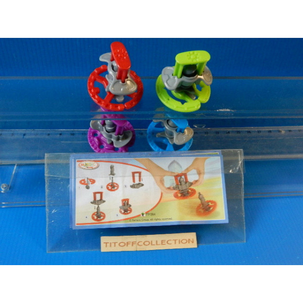 la serie de 4 Figurine Kinder gomove  2014  avec 4 BPZ ff083 a ff086