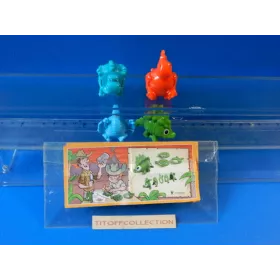 la serie de 4 Figurine Kinder mixart 2014 avec 4 BPZ ff060a a ff063a