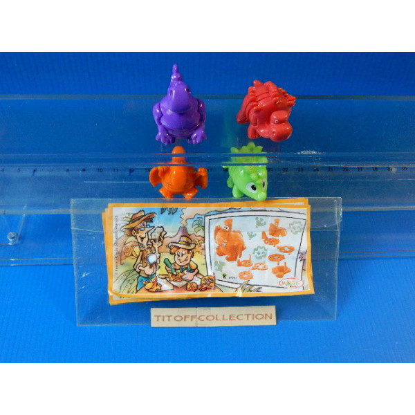 la serie de 4 Figurine Kinder mixart  2014  avec 4 BPZ ff060 a ff063