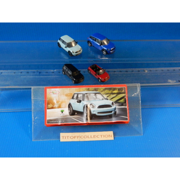 serie de 4 Figurine Kinder bmw nini  2014  avec 4 BPZ ff167 a ff170