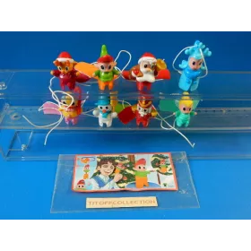 la serie de 8 Figurine Kinder noel  2015  avec 8 BPZ fs256 a fs275