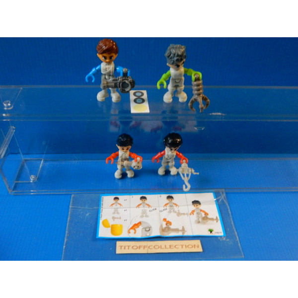 la serie de 4 Figurine Kinder infinimix  2015  avec 4 BPZ fs215 a fs218